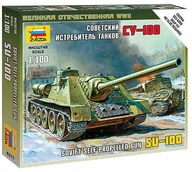 Modele do sklejania - Zvezda Soviet Self- Proppeled Gun Su-100 5044 - miniaturka - grafika 1