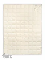 Kołdry - AMZ Kołdra puchowa Organic Cotton Rozmiar 155x200 Kołdra letnia Kolor naturalny kremowy - miniaturka - grafika 1