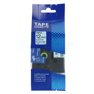 Brother strefadrukarek.pl Taśma TZe-R531 wstążka ozdobna 12mm x 4m jasno niebieska czarny nadruk - zamiennik PROMOCJA! TZE-R531 - Etykiety do drukarek - miniaturka - grafika 2