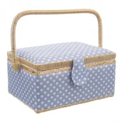 Akcesoria i części do maszyn do szycia - Orion Pudełko na przybory do szycia, 30 x 23 cm, niebieski - miniaturka - grafika 1