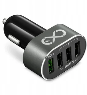 eXc szybka ładowarka samochodowa-4xUSB,6.4A,QC3.0 - Ładowarki samochodowe - miniaturka - grafika 2