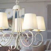 Lampy sufitowe - ONLI Żyrandol Pompei, 5-punktowy z kloszami - miniaturka - grafika 1