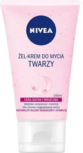 Nivea Żel-krem do mycia twarzy Aqua Effect cera sucha i wrażliwa 150 ml - Żele do mycia twarzy - miniaturka - grafika 4