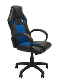 Fotele gamingowe - Czarno-niebieski fotel obrotowy regulowany B8-F70 - miniaturka - grafika 1