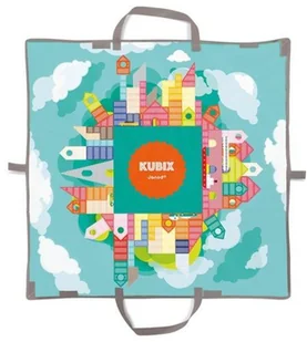 Janod Klocki drewniane z matą do zabawy 70 szt. JND3700217380809 - Klocki - miniaturka - grafika 5