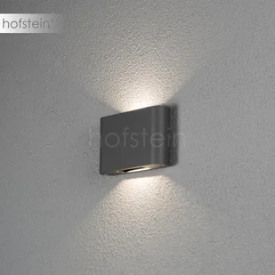 Konstsmide Płaskie, owalne oświetlenie LED lampa zewnętrzna antracyt Up & Down 12 Watt IP54 lampa ścienna na zewnątrz ściany, - Lampy ścienne - miniaturka - grafika 2