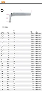 Beta KLUCZ TRZPIENIOWY KĄTOWY 9MM 96/9 - Klucze i nasadki - miniaturka - grafika 2