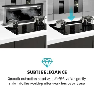 Klarstein Royal Flush Eco 90 Czarny (CGCH3-RoyalFlush90-E) - Okapy kuchenne - miniaturka - grafika 2