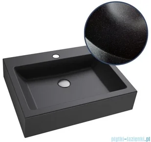 Massi Umywalka nablatowa SINGUR sky black 50 cm MSU-2610-CM - Umywalki - miniaturka - grafika 6