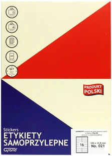 Grand Etykiety samoprzylepne GRAND 21 105*34 PA21EAG - Etykiety samoprzylepne i bloki etykiet - miniaturka - grafika 2