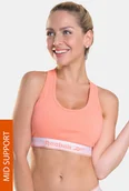 Biustonosze - Reebok Biustonosz sportowy Grace koralowy - miniaturka - grafika 1