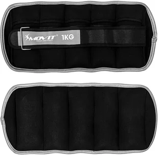 Movit REGULOWANE OBCIĄŻNIKI NEOPRENOWE 2x 1 KG NA RĘCE NOGI CIĘŻARKI OBCIĄŻENIA 20040642 - Pozostały sprzęt siłowy - miniaturka - grafika 2