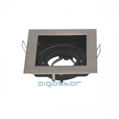 Oprawy, klosze i abażury - Aigostar OPRAWA SUFITOWA TS71S NIKIEL SATYNOWY KWADRATOWA 004438 - miniaturka - grafika 1