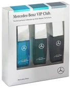 Zestawy perfum męskich - MERCEDES BENZ Zestaw VIP Club Black Leather by Honorine Blanc 7ml + Pure Woody by Harry Fremont 7ml + Energetic Aromatic by Annie Buzantian 7ml woda toaletowa - miniaturka - grafika 1