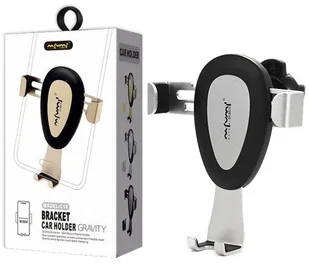 nafumi NAFUMI UCHWYT UNIWERSLANY SAMOCHODOWY GRAWITACYJNY CZARNY SREBRNY NA KRATKĘ NFM-C16G C16G - Uchwyty samochodowe do telefonów - miniaturka - grafika 2