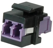 Kable - Rotronic ROLINE Fiber Optic Keystone Jack, LC/LC Duplex, Multimode, OM4 kabel optyczny 21.17.0002 - miniaturka - grafika 1