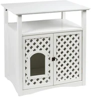 Drapaki dla kotów - Kerbl Szafka na kuwetę dla kota Helena, 64x46x65 cm, biała, 82662 - miniaturka - grafika 1