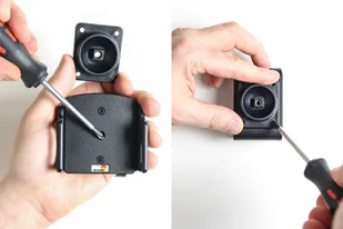 Brodit AB Uchwyt regulowany do Apple iPhone X w futerale lub obudowie o wymiarach: 70-83 mm (szer.), 2-10 mm (grubość) 711013 - Uchwyty samochodowe do telefonów - miniaturka - grafika 4