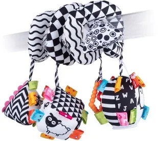 BaliBaZoo Kontrastowa Spirala Sensory do wózka - Zabawki interaktywne dla dzieci - miniaturka - grafika 4