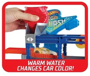 Mattel City. SuperMyjnia samochodowa + auto zmieniające kolor - Samochody i pojazdy dla dzieci - miniaturka - grafika 10