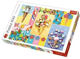 Trefl Puzzle 500 elementów - Ulubione słodycze 1874764 - Puzzle - miniaturka - grafika 4
