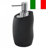 Mydelniczki i dozowniki mydła - Gedy Dozownik mydła 8,5x9,1x16,3 cm do postawienia, czarny mat ISIDE SH/ 188114 - miniaturka - grafika 1