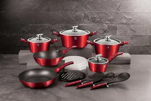 Berlinger Haus Lumarko Zestaw Garnków Bh-7035 Burgundy BH-7035 Kinghoff - Zestawy garnków i patelni Berlinger Haus Lumarko Zestaw Garnków Bh-7035 Burgundy BH-7035 Kinghoff - Zestawy garnków i patelni - miniaturka - grafika 2