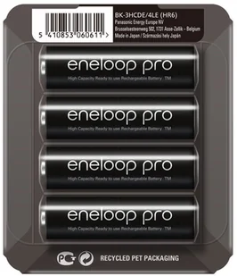 Panasonic 4 x akumulatorki Eneloop PRO R6 AA 2500mAh BK-3HCDE sliding pack BK-3HCDE/4LE - Ładowarki i akumulatory - miniaturka - grafika 2