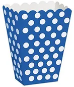Kinder party - Unbekannt Treat boxes 5.5"x3.75" 8/PKG-Royal Blue Decorative Dots 59294 - miniaturka - grafika 1