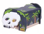 Pociągi dla dzieci - Bigjigs Toys Tunel Jaskinia Czaszek kolejka BJT260 - miniaturka - grafika 1