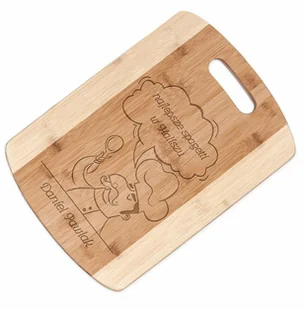 Murrano Deska bambusowa do krojenia z grawerem dla pary na ślub rocznicę p DSK-BMB3-039 - Deski do krojenia - miniaturka - grafika 25