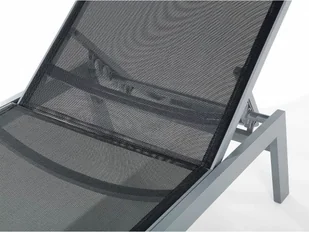 Beliani Leżak ogrodowy czarny - plażowy - basenowy - CATANIA II - Leżaki ogrodowe - miniaturka - grafika 5