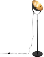 Lampy stojące - QAZQA Lampa podłogowa czarna ze złotym 35cm regulowana - Magnax - miniaturka - grafika 1