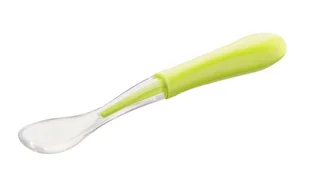 Akuku Łyżeczka silikonowa zielona - Sztućce dla dzieci - miniaturka - grafika 3