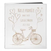 Albumy fotograficzne - NA Murrano Album Zdjęcia GRAWER Upominek Rower ALB-BC-BK-CO2-021 - miniaturka - grafika 1