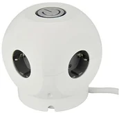 Przedłużacze i rozgałęźniki - Unitec gniazdko kostka Mini 4 X Schuko 1, 5 m WS/SW, matowa, 1 sztuki, wielokolorowa, 47602 - miniaturka - grafika 1