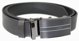 Arucce (PL) Pasek Męski Skórzany Arucce (PL) Skóra Licowa EXTRA 35 mm CZARNY Gładki Klamra Samozaciskowa CZARNA 3 - Paski - miniaturka - grafika 2