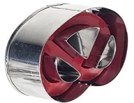 Formy do ciast - Westmark 448603 Precel z tłoczkiem, ze stali nierdzewnej, srebrny, 20 x 10 x 10 cm 448603 - miniaturka - grafika 1