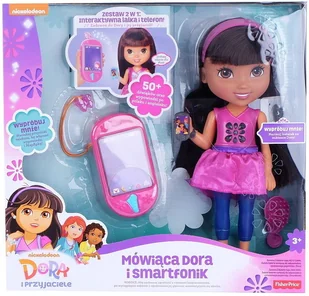 Fisher Price Dora mówiąca i smartfon DXB81 - Lalki dla dziewczynek - miniaturka - grafika 9