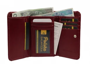 CRIS-POL (PL) Wygodny Portfel Damski Skórzany CRIS-POL(PL) Skóra Licowa 14 cm Kieszeń Na Zewnątrz Na Suwak - Portfele - miniaturka - grafika 2