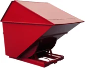 Pojemniki przemysłowe - intra.se Swedmach Kontener Samowyładowczy Tippo - 2700 L., Zabudowany, Z Drzwiczkami Czerwony - miniaturka - grafika 1