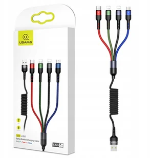 USAMS Kabel 4W1 Szybki Micro/typ-c/do Iphone - Kable USB - miniaturka - grafika 2