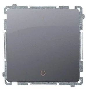 Kontakt Kontakt_Simon Łącznik dwubiegunowy (moduł) 10AX. 250V. szybkozłącza srebrny mat BMW2.01/43 - Wyłączniki światła i elektryczne - miniaturka - grafika 2