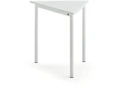 Meble do szkół i przedszkoli - AJ Produkty Biurko BORS TRIANGEL, 800x700x720 mm, biały laminat, biały - miniaturka - grafika 1