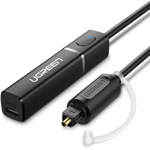 UGREEN Transmiter Bluetooth 4.2 ze złączem optycznym / Toslink, aptX (czarny) UGR199BLK - Transmitery FM - miniaturka - grafika 3