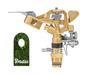 Węże ogrodowe i zraszacze - BRADAS Mosiężny zraszacz pulsacyjny obrotowy regulowany 360° GZ1/2" 25m 0178 GKV5040SGZ - miniaturka - grafika 1
