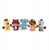 Pacynki - Zwierzęta na palce Pacynki gumowe Kukiełki dzikie - miniaturka - grafika 1