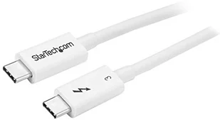 StarTech com com Thunderbolt 3 Cable 40Gbps - White - Thunderbolt USB-C DP - Thunderbolt cable - 50 cm TBLT34MM50CW - Kable USB - miniaturka - grafika 2