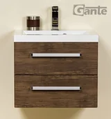 Szafki łazienkowe - Gante Szafka wisząca z umywalką 50/39/2 seria FOKUS AD FKS-AD-U50/39/2 + 500 - miniaturka - grafika 1