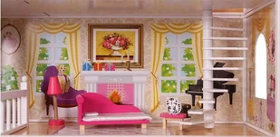 EcoToys Drewniany domek dla lalek California z ogrodem 4107 712816 - Domki dla lalek EcoToys Drewniany domek dla lalek California z ogrodem 4107 712816 - Domki dla lalek - miniaturka - grafika 8